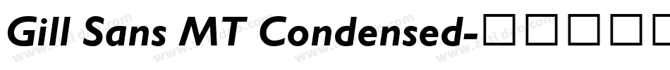 Gill Sans MT Condensed字体转换